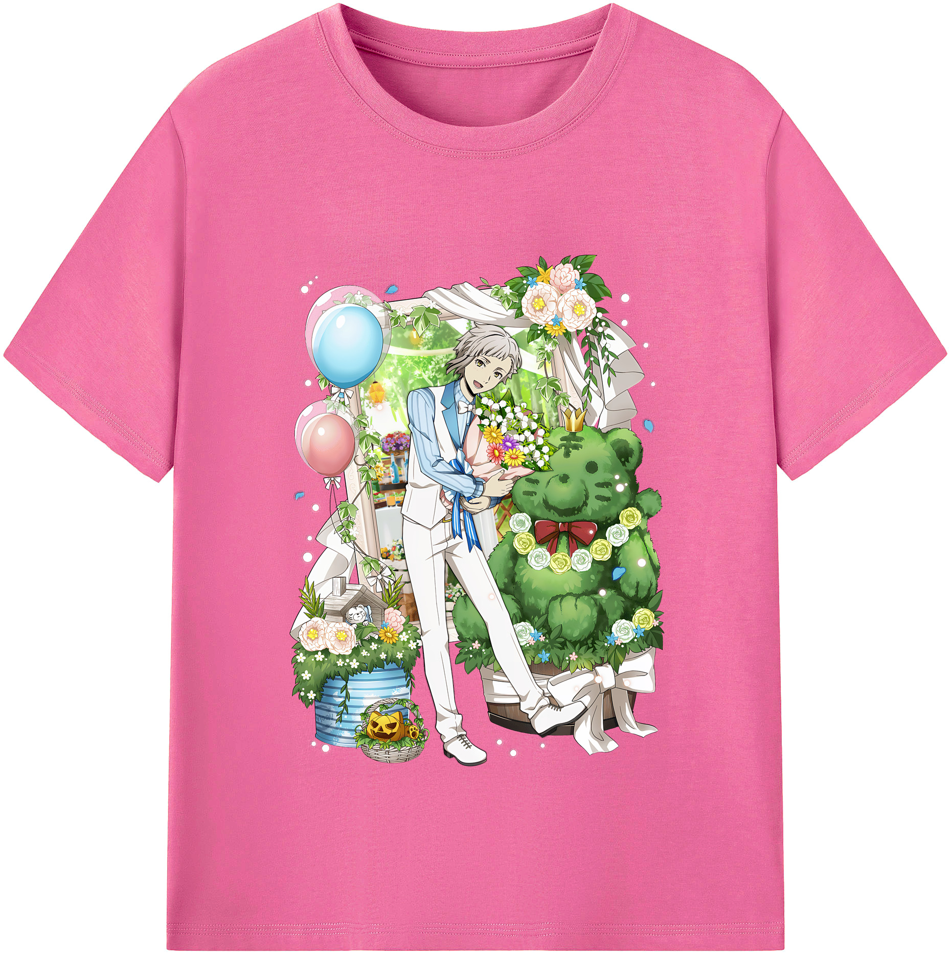 （画像用） 文豪ストレイドッグス Bungo Stray Dogs レディースカジュアルプリントTシャツ（綿100％）